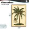 Stupell Industries British Colonial Palm Framed Giclee, design by Vision Studio